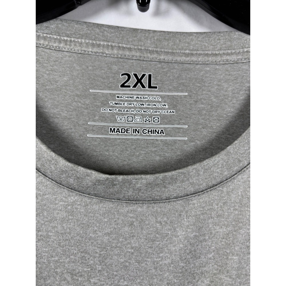 Lot of 4 Mens 2XL Heathered Performance T-Shirts Short Sleeve Crew Neck Basics - Picture 9 of 13